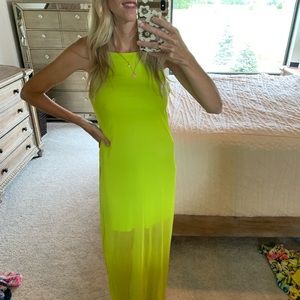 Like green dress with overlay